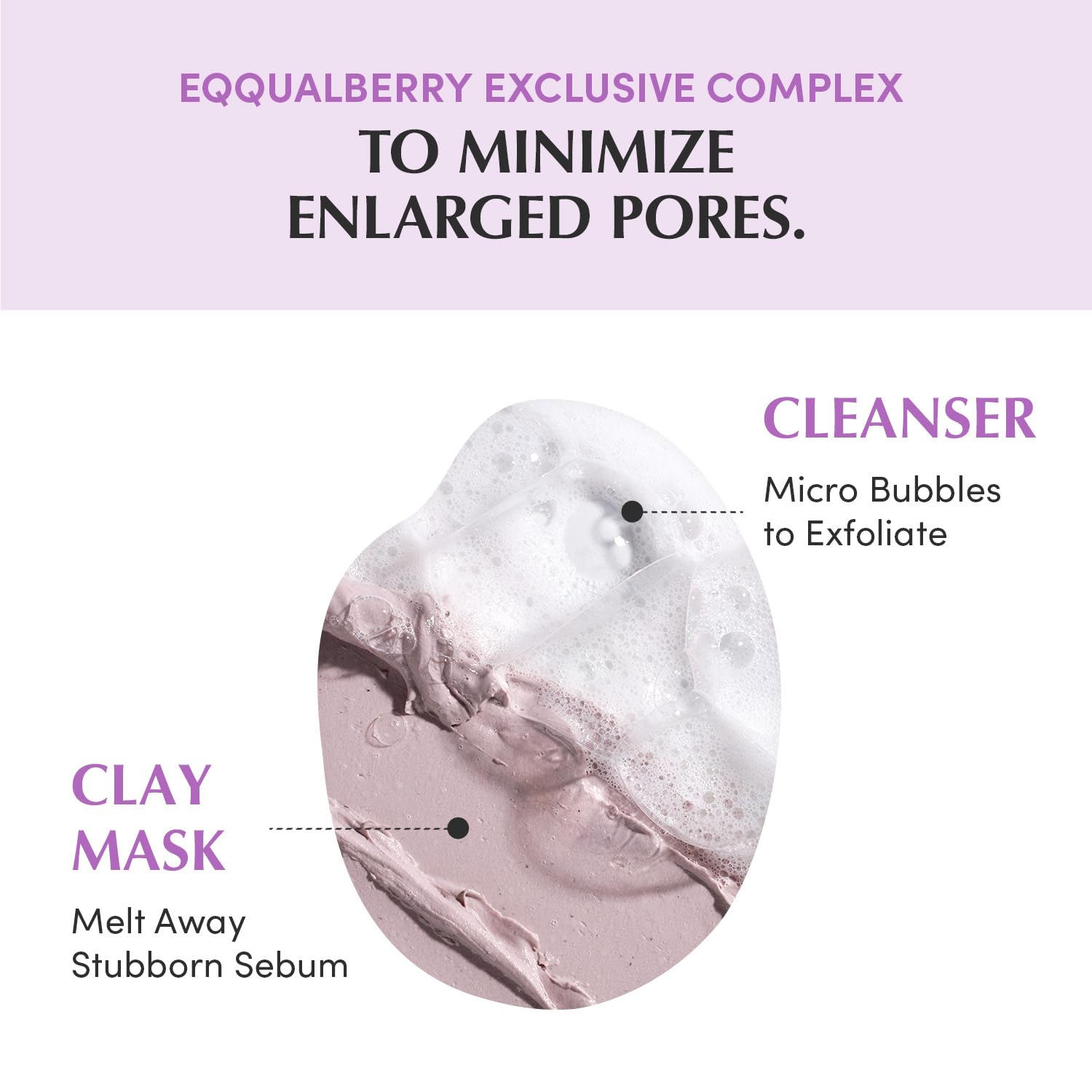 Eqqual Berry Purple Rice Skincare Duo for Facial Cleansing: Purple Rice Pore Cleansing Oil & Pack Cleanser – Removes Makeup, Blackheads & Impurities - My Store