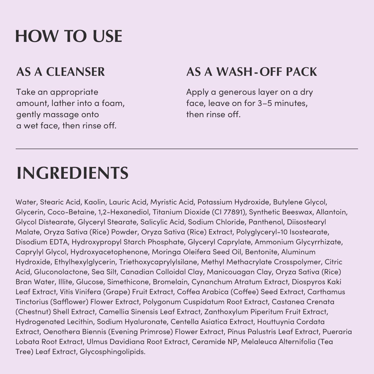 Eqqual Berry Purple Rice Skincare Duo for Facial Cleansing: Purple Rice Pore Cleansing Oil & Pack Cleanser – Removes Makeup, Blackheads & Impurities - My Store