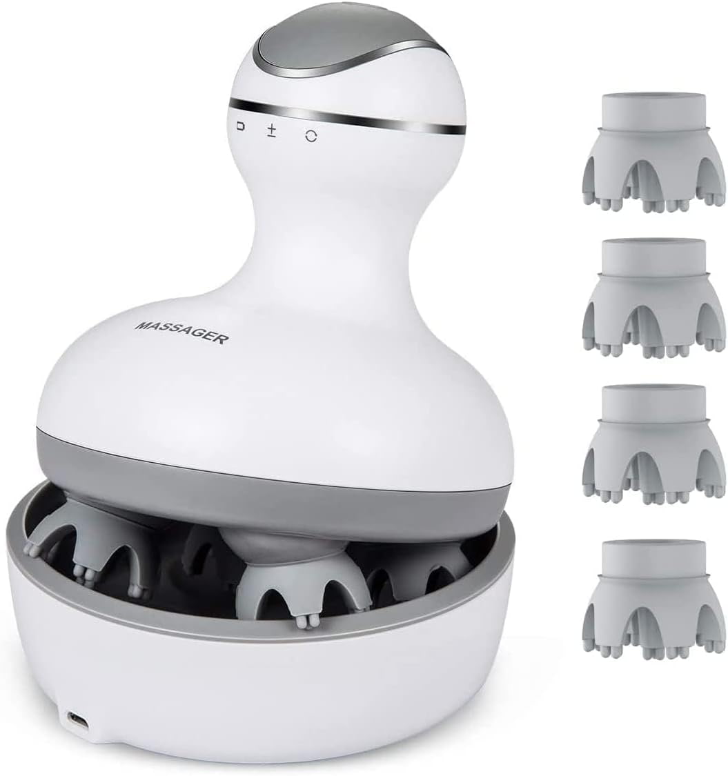 Rechargeable 3D Electric Head & Scalp Massager – Waterproof Hair Massage Device UAE - My Store