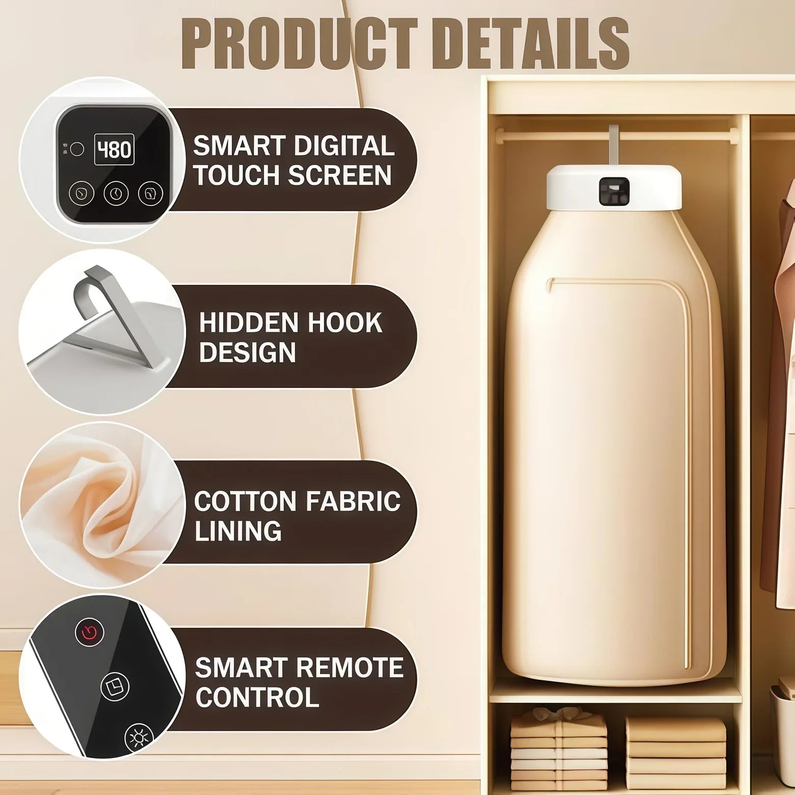Portable Electric Clothes Dryer مجفف ملابس صغير – Mini Compact Laundry Dryer for Travel & Home - My Store
