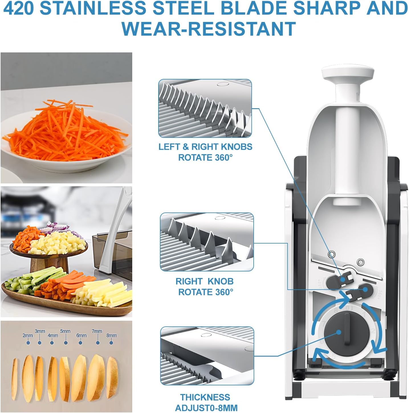Manual Vegetable Chopper & Slicer – Multi - Function Kitchen Cutter for Fruits & Veggies - My Store