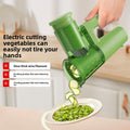 Electric Vegetable & Salad Cutter 4 - in - 1 - My Store