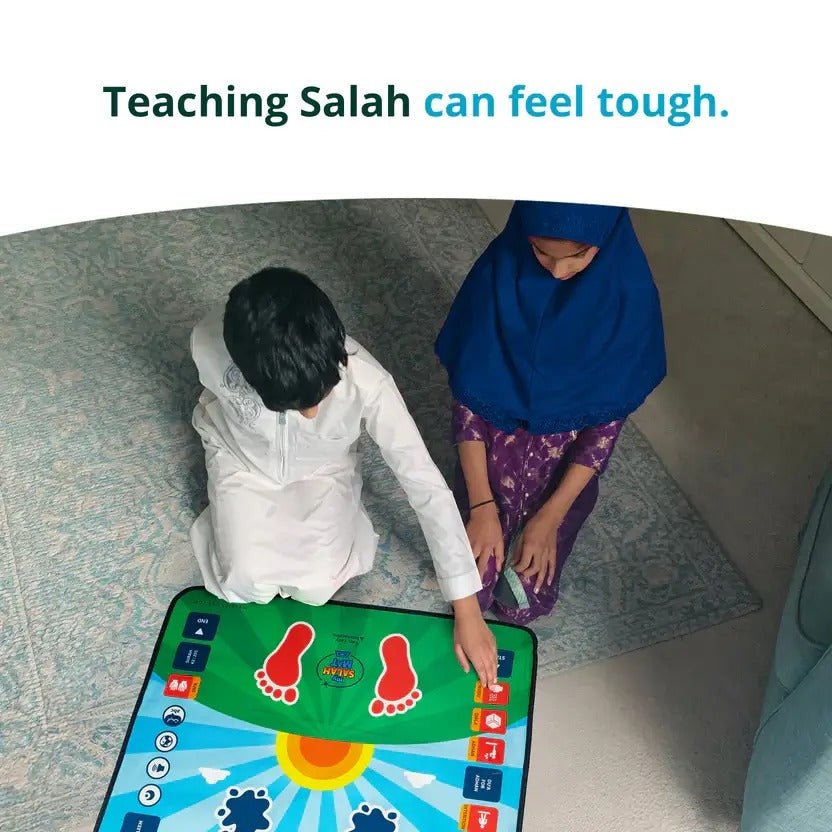 Kids Interactive Prayer Mat (Blue) | Learn Salah Step by Step - My Store