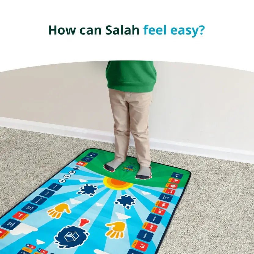 Kids Interactive Prayer Mat (Blue) | Learn Salah Step by Step - My Store