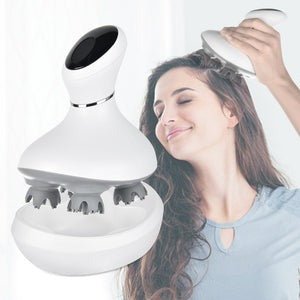 Rechargeable 3D Electric Head & Scalp Massager – Waterproof Hair Massage Device UAE - My Store