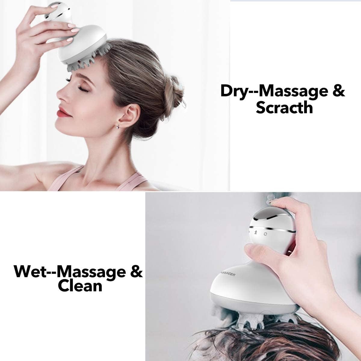 Rechargeable 3D Electric Head & Scalp Massager – Waterproof Hair Massage Device UAE - My Store