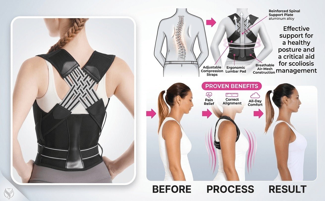 Ajman Gentle Posture Corrector | Tech - Neck & Shoulder Tension Relief - My Store